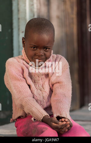 Mädchen in Maun Botswana, Südafrika Stockfoto