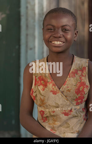 Mädchen in Maun Botswana, Südafrika Stockfoto