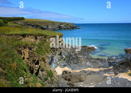 Harlyn Bay, in der Nähe von Padstow, North Cornwall, England, UK Stockfoto