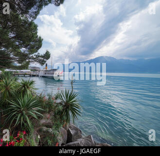 Montreux in der Schweiz Stockfoto