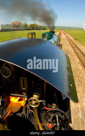 Romney Hythe und Dymchurch Railway. 15' Miniatur-Eisenbahn in Kent UK zu messen. Stockfoto