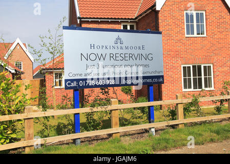 Hopkins und Moore neue Häuser für die Werbung, Snape, Suffolk, England, Großbritannien Stockfoto