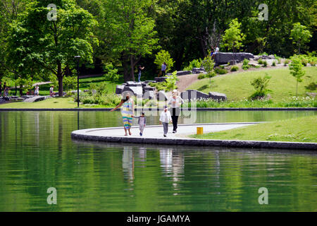 Beaver Lake ein Top Mount Royal Park in Montreal, Quebec, Kanada Stockfoto