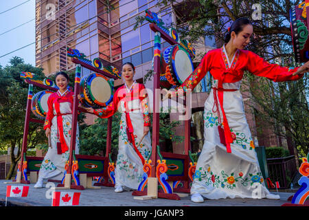 Kanada 150, Canada Day Parade, Vancouver, Britisch-Kolumbien, Kanada. Stockfoto