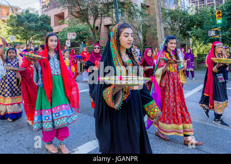 Kanada 150, Canada Day Parade, Vancouver, Britisch-Kolumbien, Kanada. Stockfoto