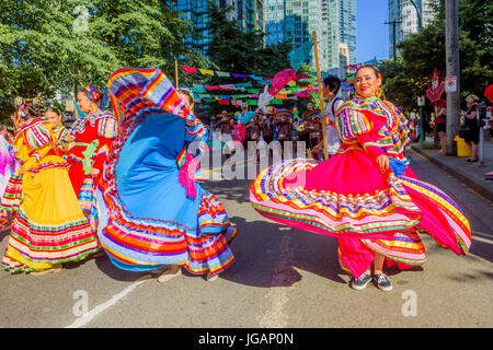 Kanada 150, Canada Day Parade, Vancouver, Britisch-Kolumbien, Kanada. Stockfoto