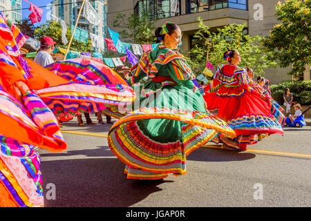 Kanada 150, Canada Day Parade, Vancouver, Britisch-Kolumbien, Kanada. Stockfoto