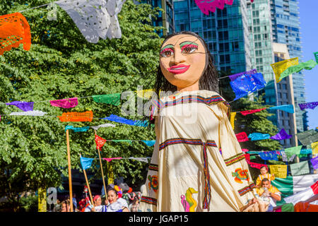 Kanada 150, Canada Day Parade, Vancouver, Britisch-Kolumbien, Kanada. Stockfoto