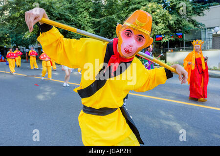 Kanada 150, Canada Day Parade, Vancouver, Britisch-Kolumbien, Kanada. Stockfoto