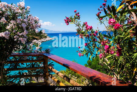 Griechenland, Insel Zakynthos. Einer der schönsten Orte der Welt. Das Ionische Meer. Stockfoto