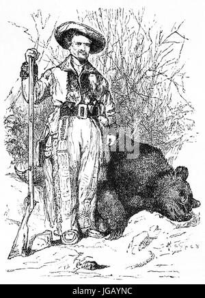 Ein Bär Jäger im Bundesstaat Nebraska, Vereinigte Staaten von Amerika Stockfoto
