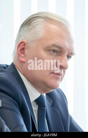 Jaroslaw Gowin Minister für Wissenschaft und Hochschulwesen in Danzig, Polen. 12. April 2017 © Wojciech Strozyk / Alamy Stock Foto Stockfoto