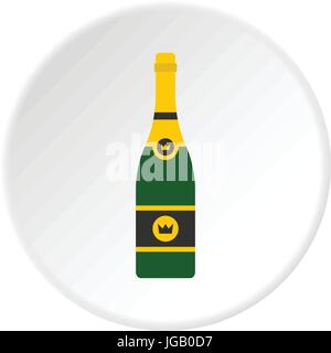 Champagner-Symbol Kreis Stock Vektor