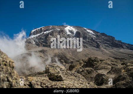 Kibo Gipfel Mount Kilimanjaro, Tansania, Afrika Stockfoto