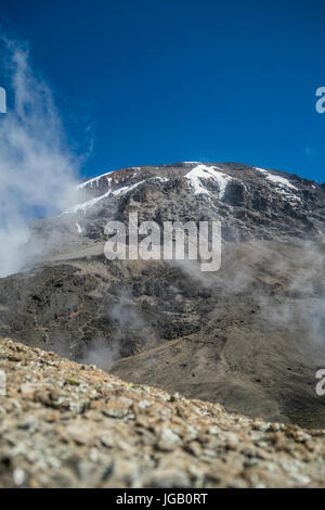 Kibo Gipfel Mount Kilimanjaro, Tansania, Afrika Stockfoto