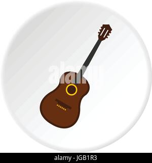 Charango, Musik Instrument Symbol Kreis Stock Vektor