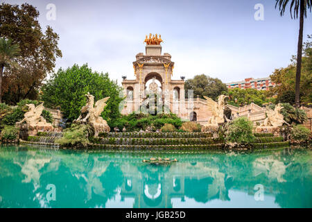 Cascada monumentale im Parc De La Ciutadella, Barcelona, Spanien Stockfoto