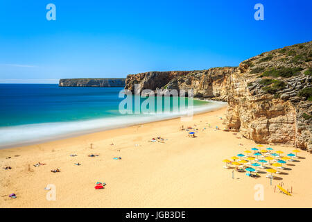 Beliche Strand neben Sagres, Kap St. Vincent, Algarve, Portugal Stockfoto