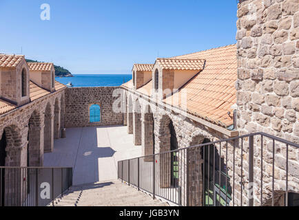 Kroatien Dubrovnik Kroatien dalmatinische Küste der Kunst Workshop Dubrovnik Lazareti im alten Dubrovnik Hafen Quarantäne-Bereich Dubrovnik Kroatien Europa Stockfoto