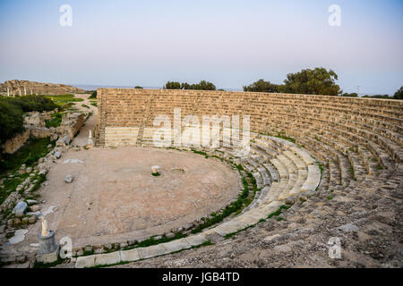 Amphitheater in der antiken Stadt Salamis befindet sich im östlichen Teil von Zypern. Stockfoto