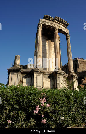 Italien, Rom, Forum Romanum, Tempel der Vesta Stockfoto