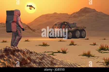 Terraforming auf dem Mars Stockfoto