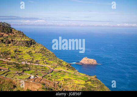 Malerischen Ribeira da Janela im Norden von Madeira, Portugal Stockfoto