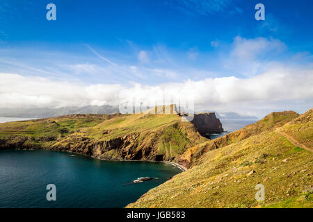 Wunderschöne Aussicht auf Trail nach Ponto Sao Lourenco, Madeira, Portugal Stockfoto