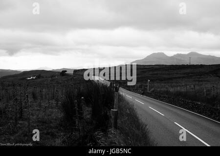 schwarz / weiß walisische Landschaftsfotografie Stockfoto