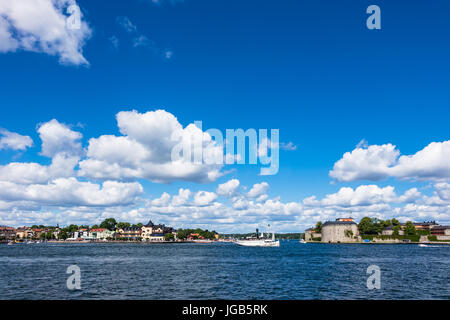 Die Festung Vaxholm auf den schwedischen Schären. Stockfoto