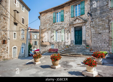 Frankreich, Languedoc-Roussillon, Departement Gard, Anduze, alten Bastide Stil Stadthaus Stockfoto