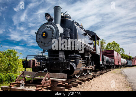 ESSEX - 24.Mai: Connecticut Valley Railroad Train Dampflok in Essex, Connecticut, USA am 24. Mai 2015 Stockfoto