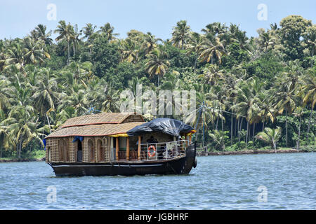 Hausboot in Kerala Stockfoto