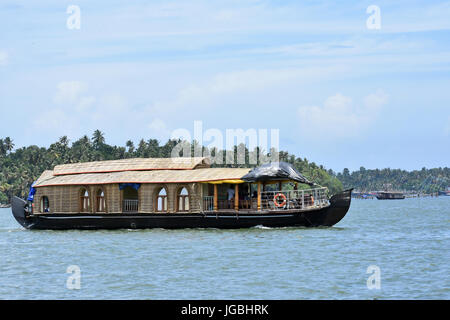 Hausboot in Kerala Stockfoto