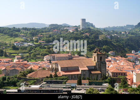 Iglesia de Santa María De La Asunción Laredo, Kantabrien, Spanien Stockfoto