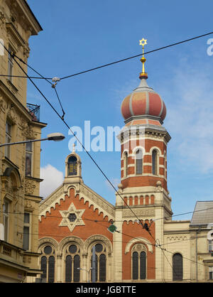 Große Synagoge (Velka Synagoga) in Plzen, Tschechische Republik Stockfoto