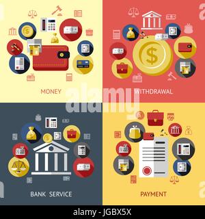Digitale Vektor blau Business-Icons mit gezeichneten einfache Linie Kunst Infografik, Präsentation mit Wirtschaft Elemente um Promo Vorlage flach Stil Stock Vektor