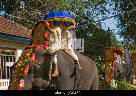 Elefanten Festival Varkala Kerala Indien Stockfoto