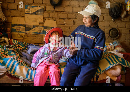 Eingeborene Völker von der Puna-Region, Nördliches Argentinien Stockfoto