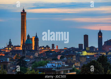 Alte Stadt von Bologna, Italien Stockfoto