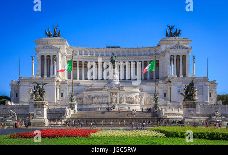 Nationaldenkmal für Viktor Emanuel II., Rom, Italien Stockfoto