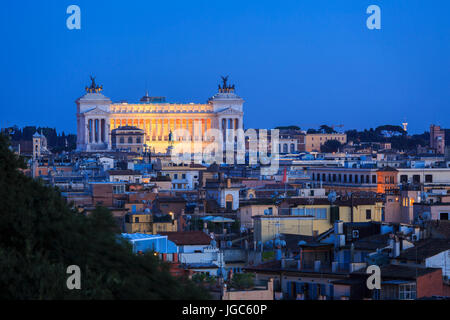 Nationaldenkmal für Viktor Emanuel II., Rom, Italien Stockfoto