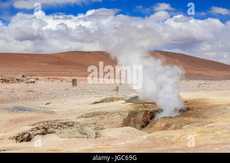 Geysir Sol de Mañana, Bolivien, Südamerika Stockfoto