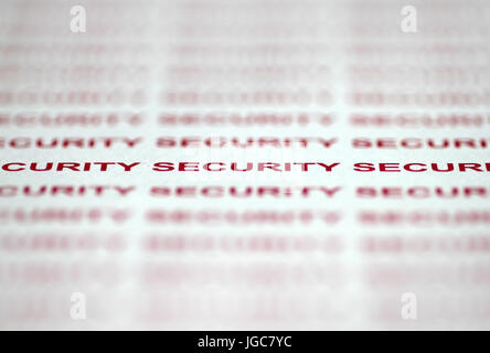 Sicherheitshinweis Stockfoto