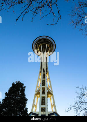 Seattle Space Needle - eine andere Perspektive Stockfoto