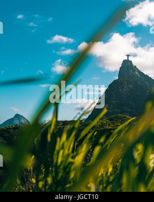 Fernblick von Christus dem Erlöser, Rio De Janeiro, Brasilien Stockfoto