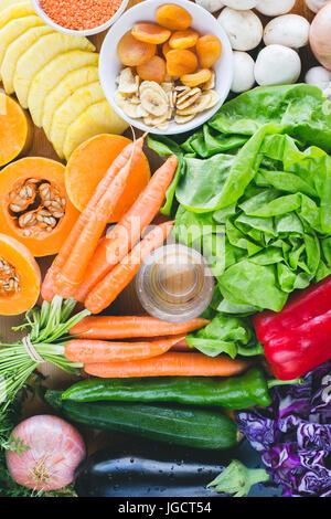 Frisches Obst und Gemüse Stockfoto