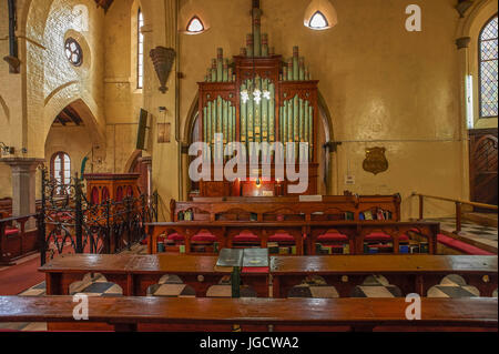 Orgel St.-Georgs-Kirche, Ooty, Tamil Nadu, Indien, Asien Stockfoto