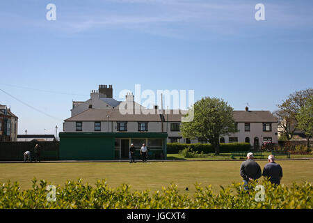 Hartlepool Parlamentswahlen 2017.  Bowling Green, The Headlands. Stockfoto