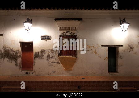 Alte Fenster in Mompox, Kolumbien Stockfoto